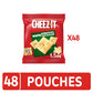 Cheez-It Cheese Crackers, Baked Snack Crackers, Lunch Snacks, White Cheddar (48 Pouches)