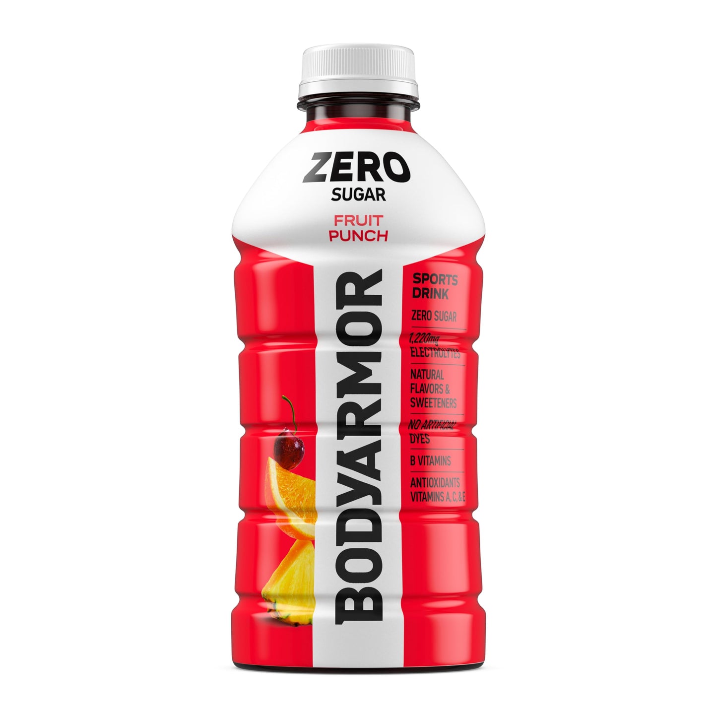 BODYprotective covering ZERO Sugar Fruit Punch  Sugar Free Sports Drink - Low-Calorie Hydration - Natural Flavors with Potassium Packed Electrolytes  Antioxidants  and B-vitamins  28 fl oz (Pack of 15)