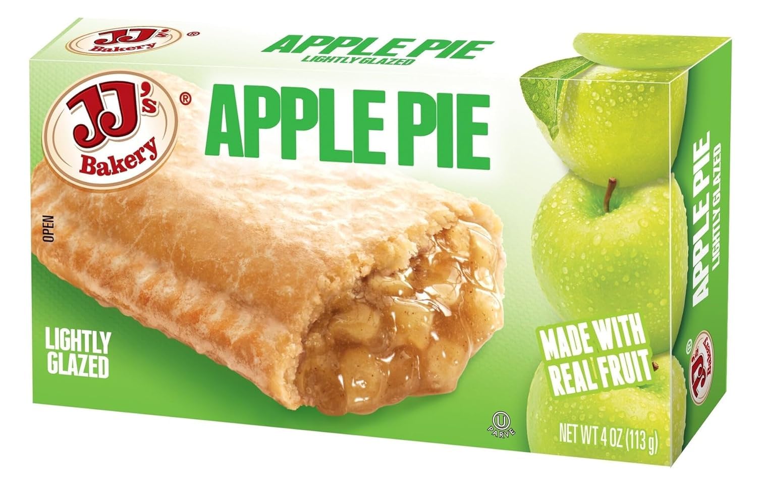 Generic JJs Apple Snack Pies, Fresh-Baked, Nut-Free, Kosher Parve, 4 Oz Each, Pack of 6