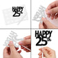 18Pcs Black Glitter Happy 25Th Dessert Cupcake Topper Pick For Funny Legend Since 2000 Theme Decor Supplies Men Women Happy 25 B