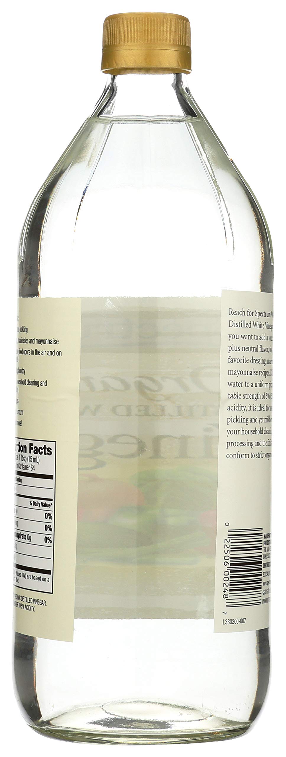Spectspirit-inspired flavor Organic White Distilled Vinegar - 32 Fl Oz, 100% Natural, Versatile Cooking Ingredient