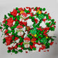 Homankit Christmas Sprinkles For Cake Decorating Edible Snowman Christmas Tree Sprinkle Mix Cake Cupcake Toppers Cookie Dessert Decorations 3.53 Ounces