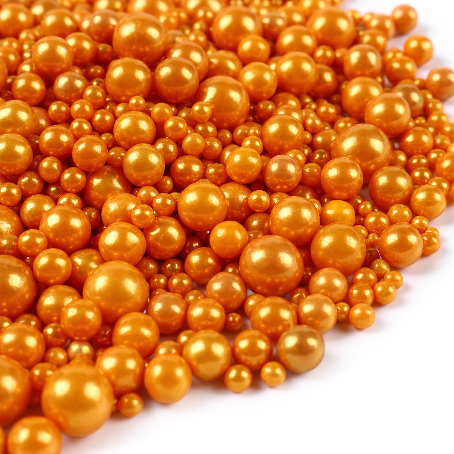 Sprinkles For Cake Decorating 3.5 Ounce Edible Gold Sugar Pearls Mixing Sizes, Edible Sprinkles For Cookie Decorations, Cupcake