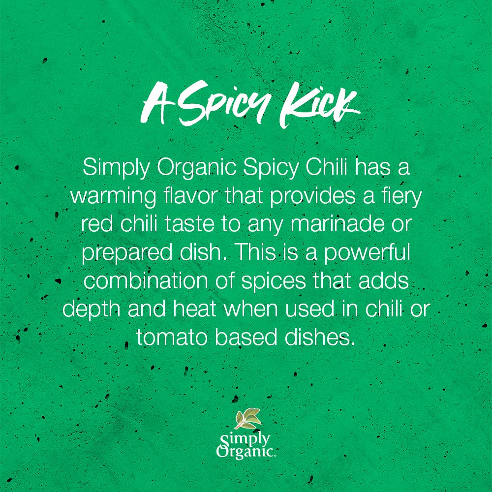 Simply Organic Spicy Chili, Certified Organic | 1 Oz | Pack Of 12