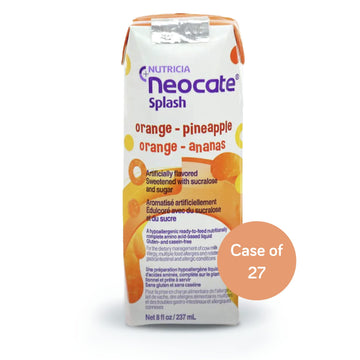 Nutricia Neocate Splash - Ready-to-Feed Hypoallergenic, Amino Acid-Based Toddler and Junior Formula - Orange-Pineapple - 8 fl oz