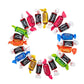 Assorted Flavored Mini Tootsie Rolls - Bulk Tootsie Rolls Candy, Individually Wrapped Assorted Flavor Midgee Fruit Chews, By Que