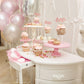 Gyufise 24 Pack Rose Gold One Cupcake Toppers 1St Birthday Cupcake Picks For Baby Shower Kids First Birthday Party Cake Decorati