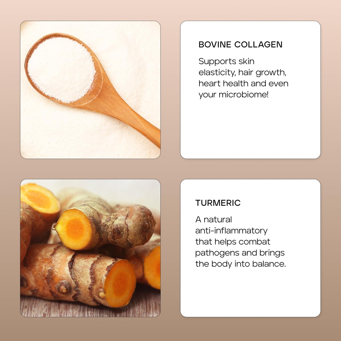 Kroma Premium Grass Fed Beef Bone Broth, Dairy & Gluten Free Powder Mix With Collagen, Protein, Turmeric & Other Organic Ingredi