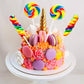 Rainbow Twisty & Swirl Lollipops 32 Pack, Unicorn Candy Swirl Lollipops Individually Wrapped Suckers, (16Swirl + 16Twist Mx)