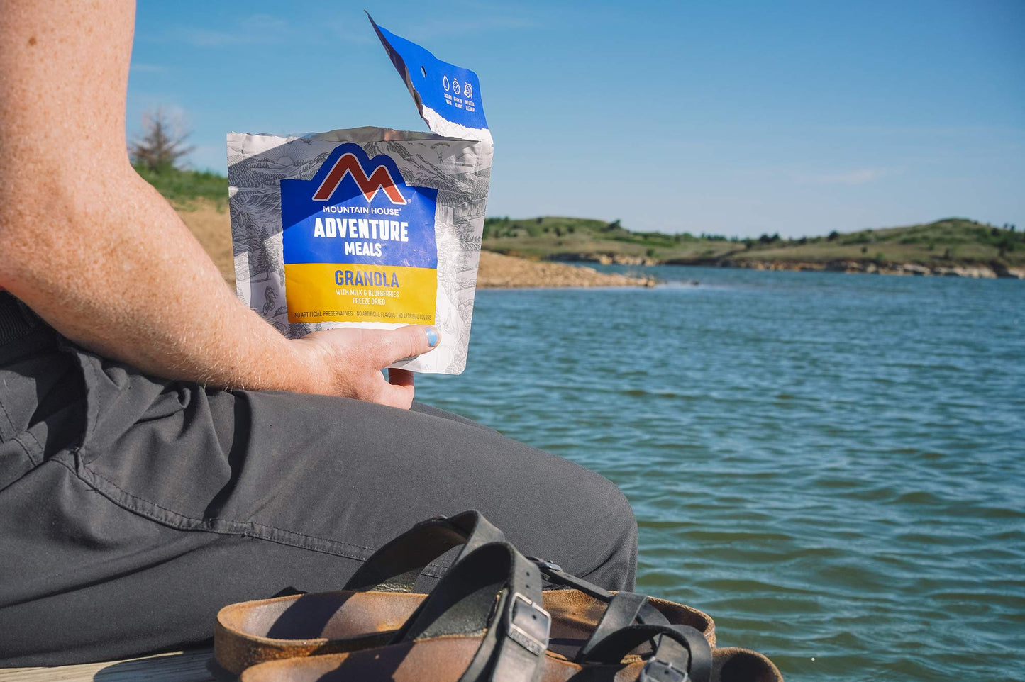 Mountain House Granola With Milk & Blueberries Freeze Dried Backpacking & Camping Food 6-Pack