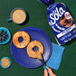 SOLA Low Carb Keto Friendly Bagels, Blu-berry, 6g Net Carbs, 18g Protein, 12 oz (4 Bagels/Pack), Pack of 2