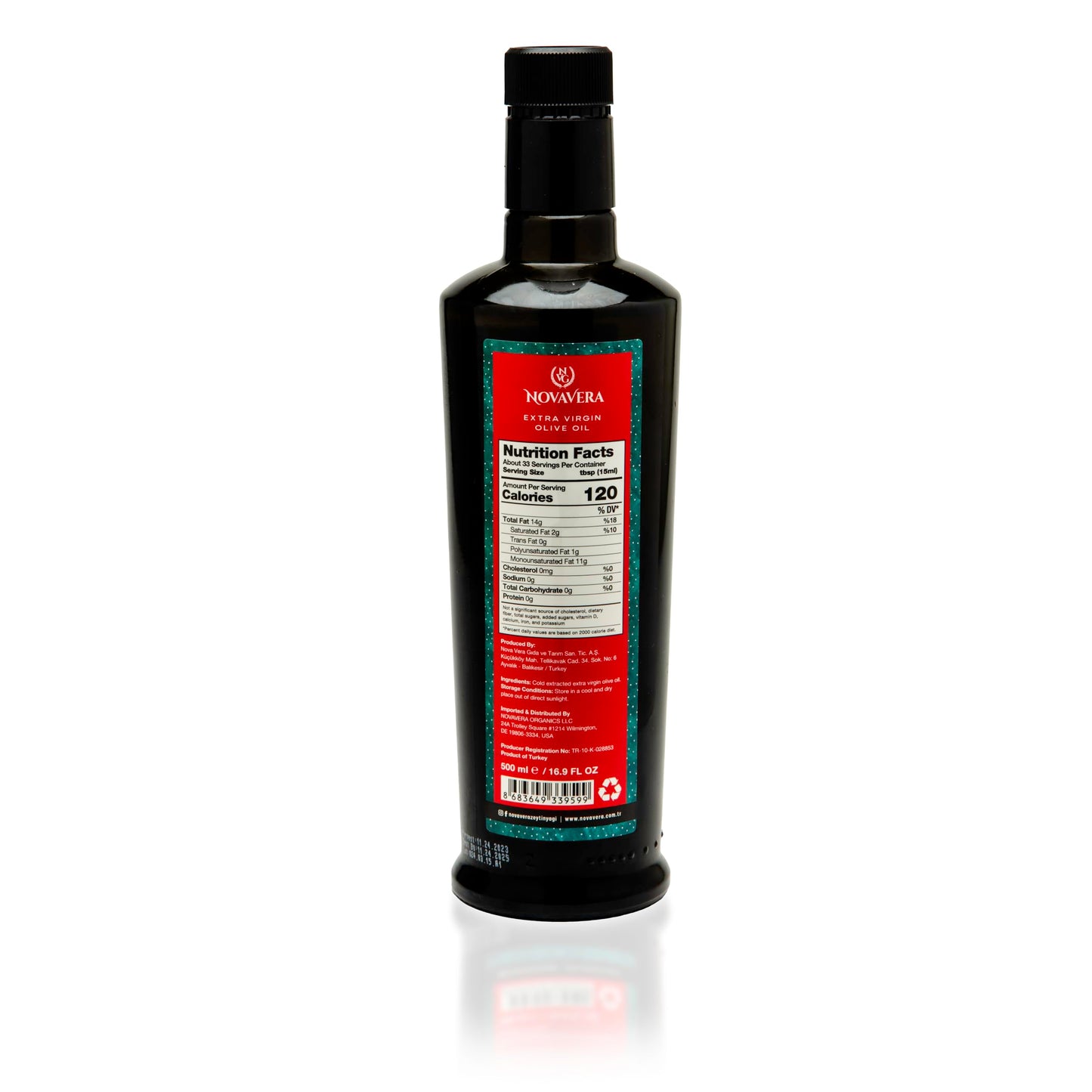 Nvg Novavera Ayvalik High Polyphenol Rich Olive Oill, Delicate & Fruity With Fresh Notes Of Green Apple, Evoo World Ranking Top