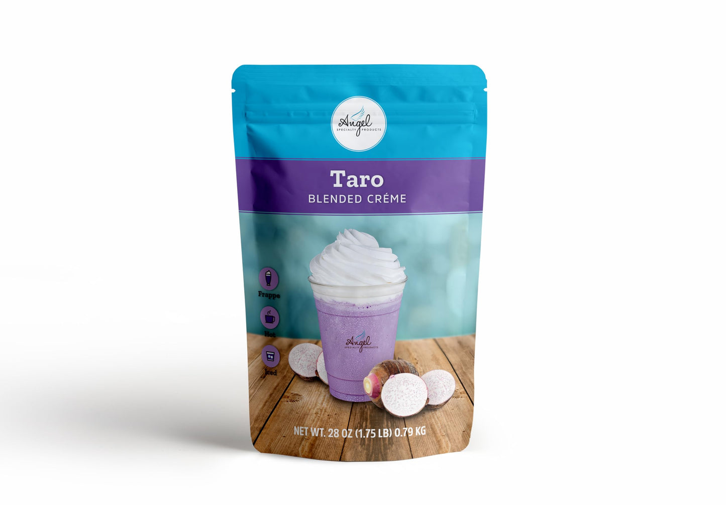 Taro Blended Crme Mix by Angel Specialty Products [1.75 lbs]
