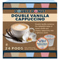 Double Donut Coffee Double Vanilla Cappuccino Pods, 24 Single Serve Cups for Keurig, Recyclable Pods