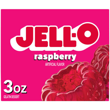 Jell-O Gelatin Dessert, Raspberry, 3-Ounce Boxes, Pack of 24, Model 4300020072