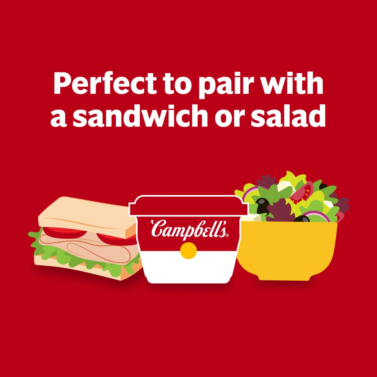Campbell'S Creamy Tomato Soup, 7 Oz Microwavable Bowl (Pack Of 4)