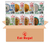 Eat Regal Heat & Eat Rice Variety Pack - 8.8 oz x 8 Pouches - 6 Flavors: Spanish (2x), Mexican (2x), Long Grain White (1x), Cila