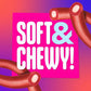 Cherry Punch Candy Ropes - Soft & Chewy Bulk 1 Lb Pack (Approx. 30 Pieces), Individually Wrapped Treats For Valentines Day, Part