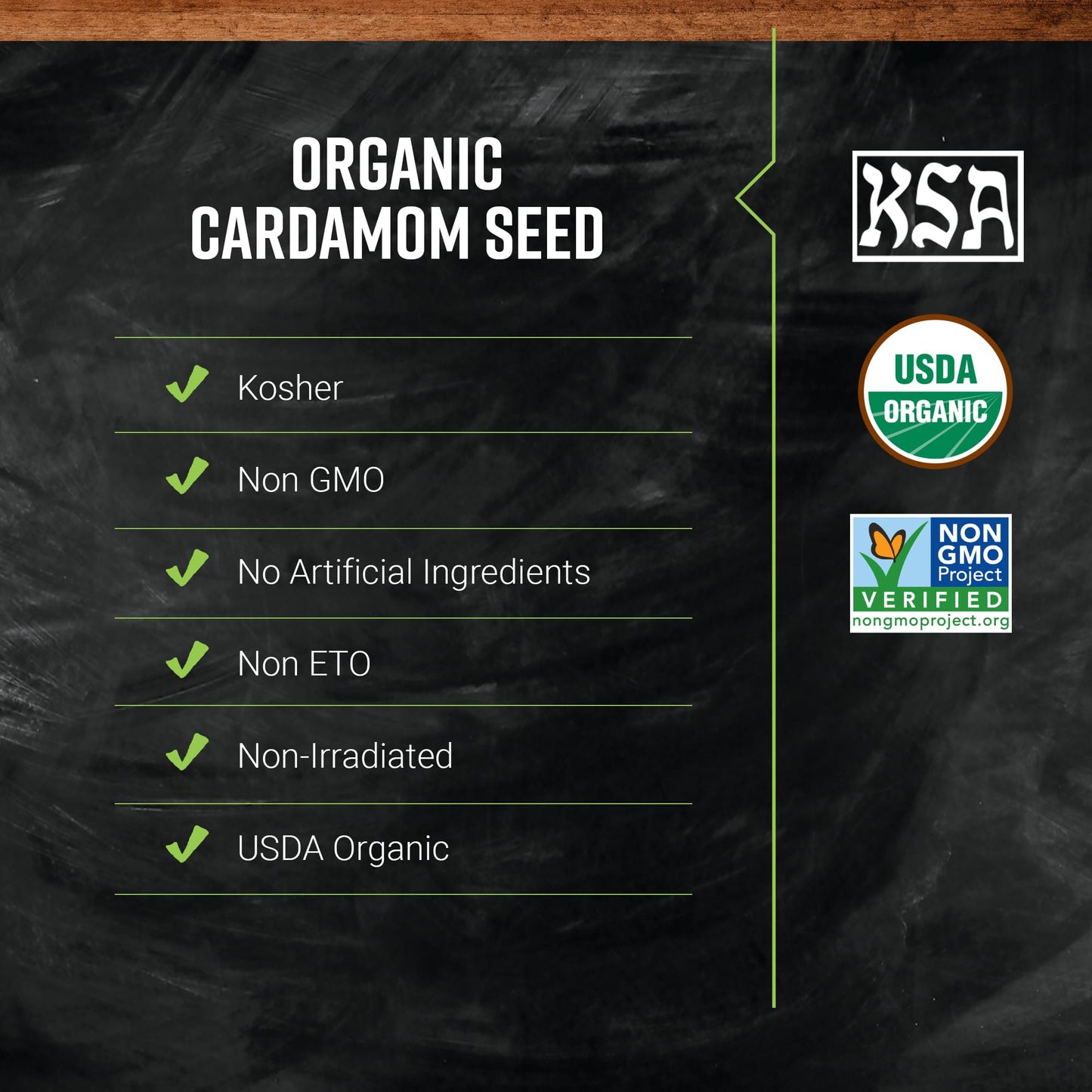 Frontier Natural Products Cardamom Seed, Og, Whole, 2.68-Ounce