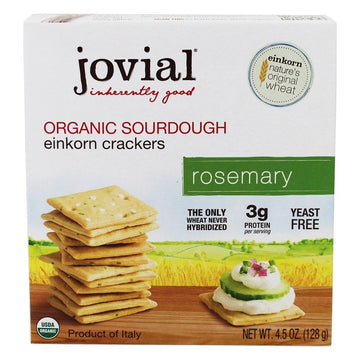 Jovial Rosemary Sourdough Einkorn Crackers 4.5 Oz