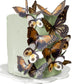 Sugar Robot Edible Butterflies - Cake Decorations, Assorted Sizes, Brown, 15 pcs, Premium Crafted, Made in the USA