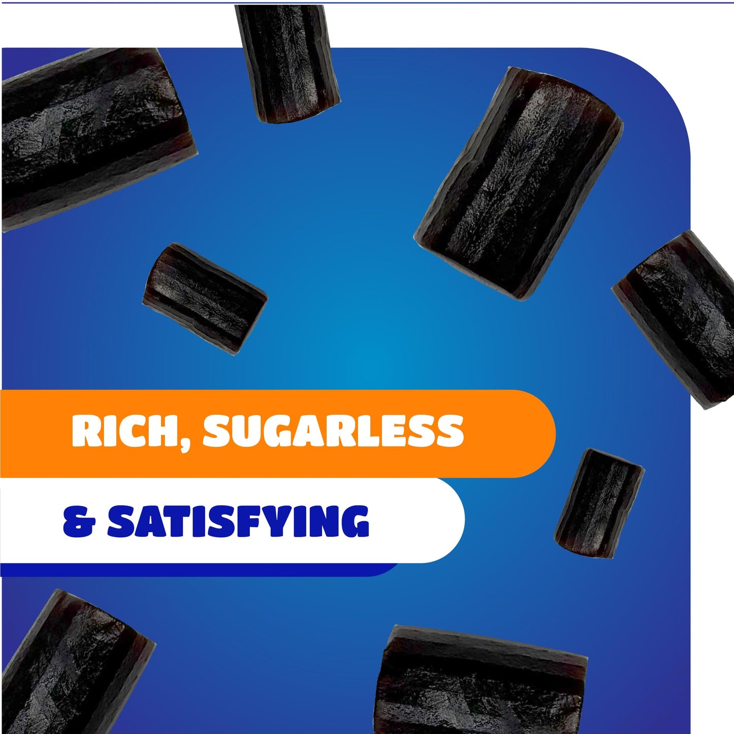 Finnska Sugar Free Black Licorice Candy - 1 Pound Bag - Classic Finnish Licorice Nibs - Soft Sugarless Candy for Snacking and Gifting - Bold Flavored Chewy Bites
