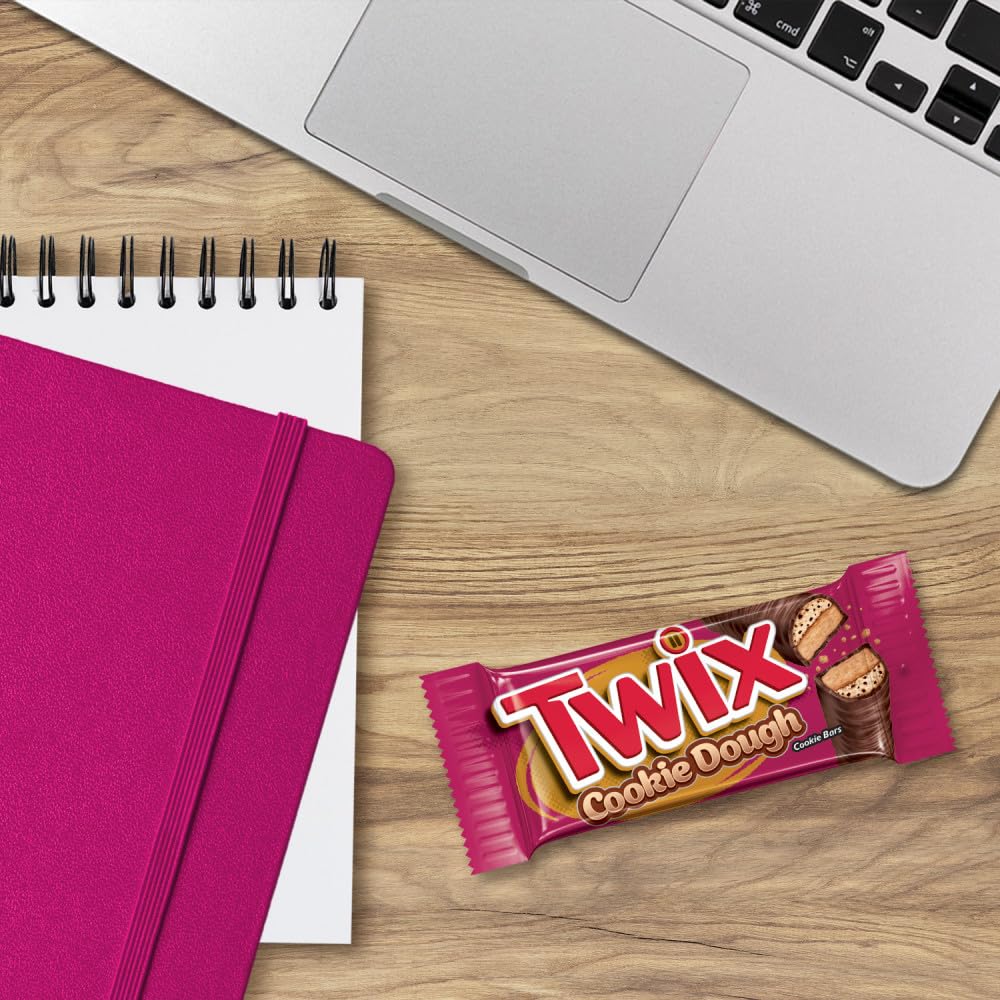 TWIX Cookie Dough Milk Chocolate Bars, 1.36 oz (Pack of 20)