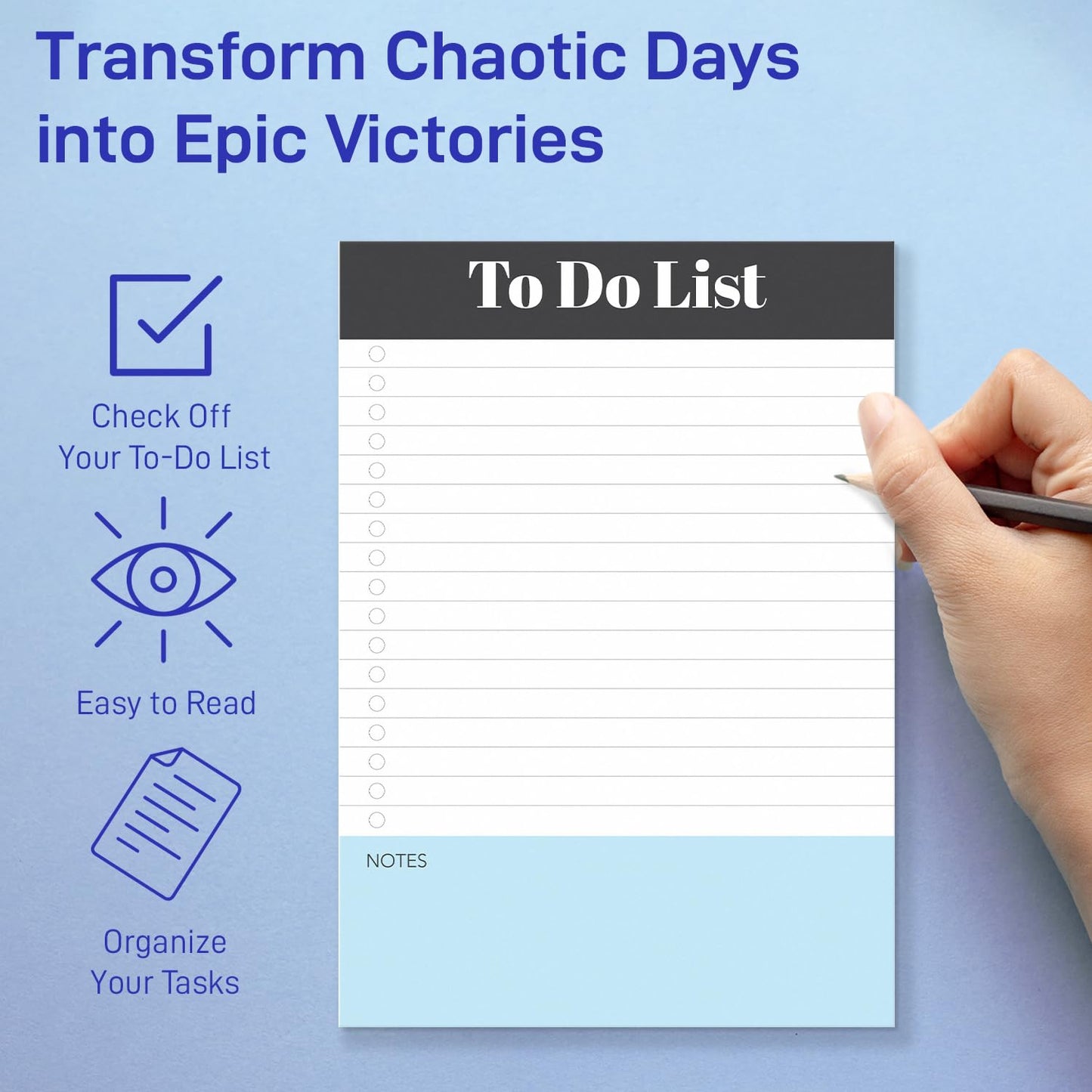 S&O 4 Pack Magnetic To Do List Notepad For Groceries, Task List & Schedule - Things To Do Notepad For Fridge - Daily To Do List