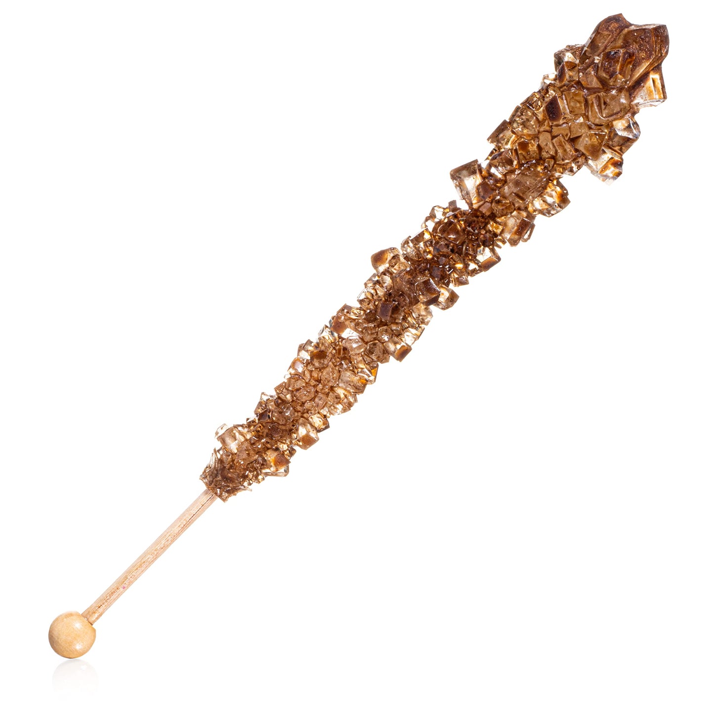 Candy Envy Amber Rock Candy Sugar Sticks, Root malt-inspired Flavor, 36 Individually Wrapped, 36 Count