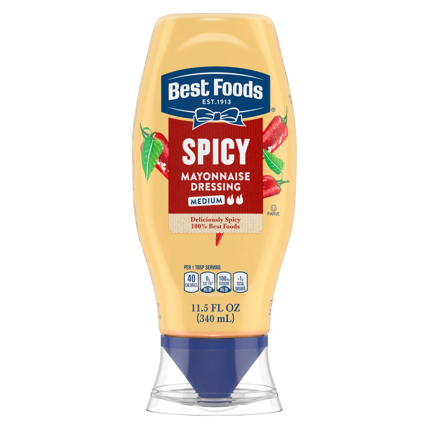 Best Foods Spicy Mayonnaise Spicy For a Rich, Creamy Condiment Made with Real Chili Peppers 11.5 oz