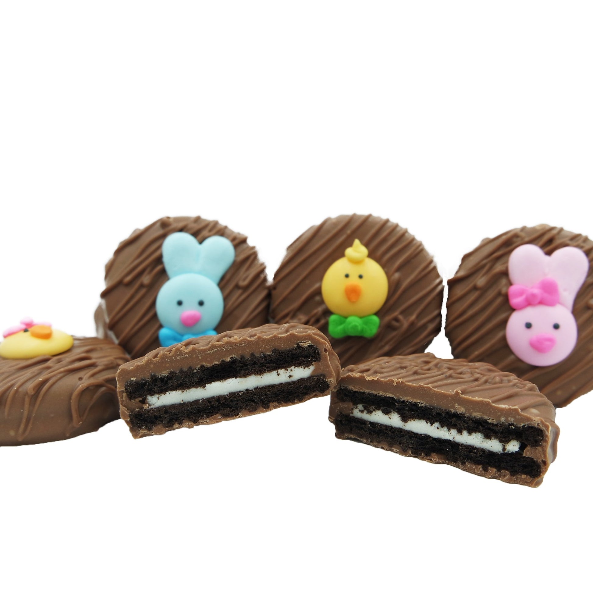 Philadelphia Candies Milk Chocolate Covered OREO Cookies, Easter Faces, 8 oz