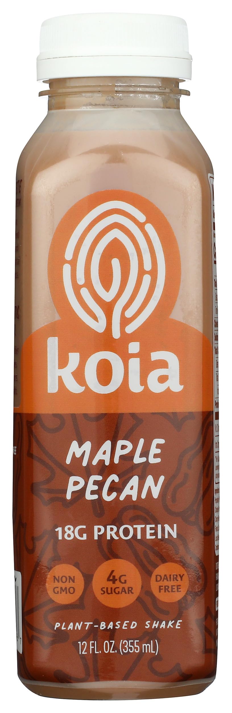 Koia Protein - Ready To Drink Plant Protein Shake (12 oz) - Maple Pecan - Dairy Free, Gluten Free, Soy Free, Non GMO, Kosher, Ve