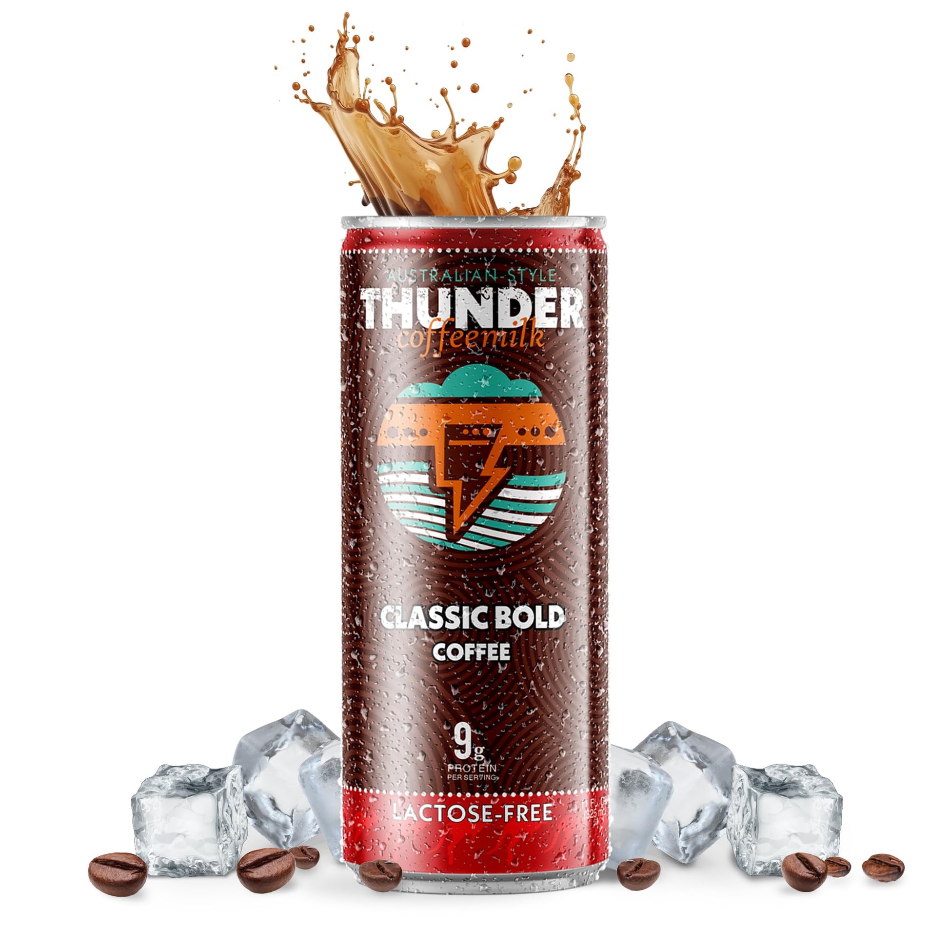 Thunder Coffeemilk Cold-Brewed Canned Coffee, 11 oz Latte, Convenient Grab & Go, 12 Pack