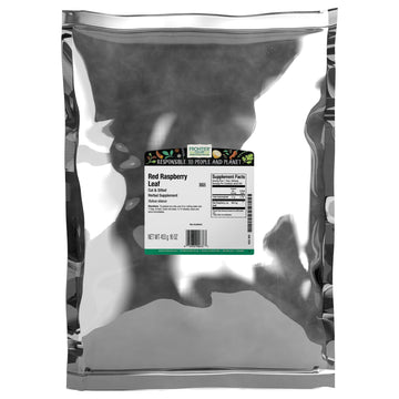 Frontier Co-op Red Raspberry Leaf, Cut & Sifted Herb, Caffeine-Free, 1 lb Bulk Bag