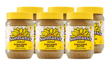 Sunbutter Sunflower Butter Natural Creamy (6 Pack Of 16Oz Jars)