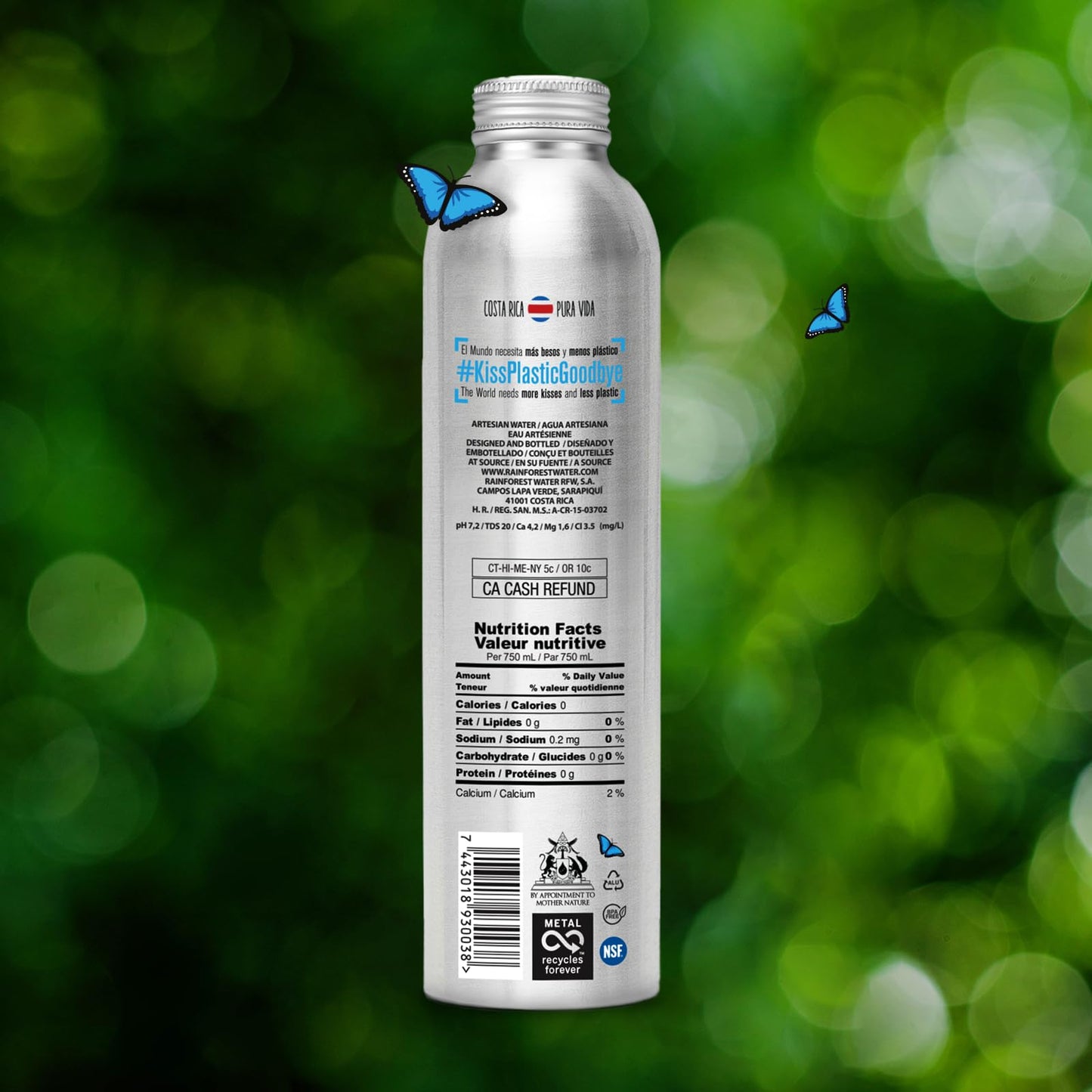 Rainforest Artesian Still Water | Pallet of 111 Boxes - 1 332 Reusable Aluminum Water Bottles (750 ml / 25.36 oz Each) | Eco-Friendly & Sustainable Packaging | Pure Water from a Natural Aquifer
