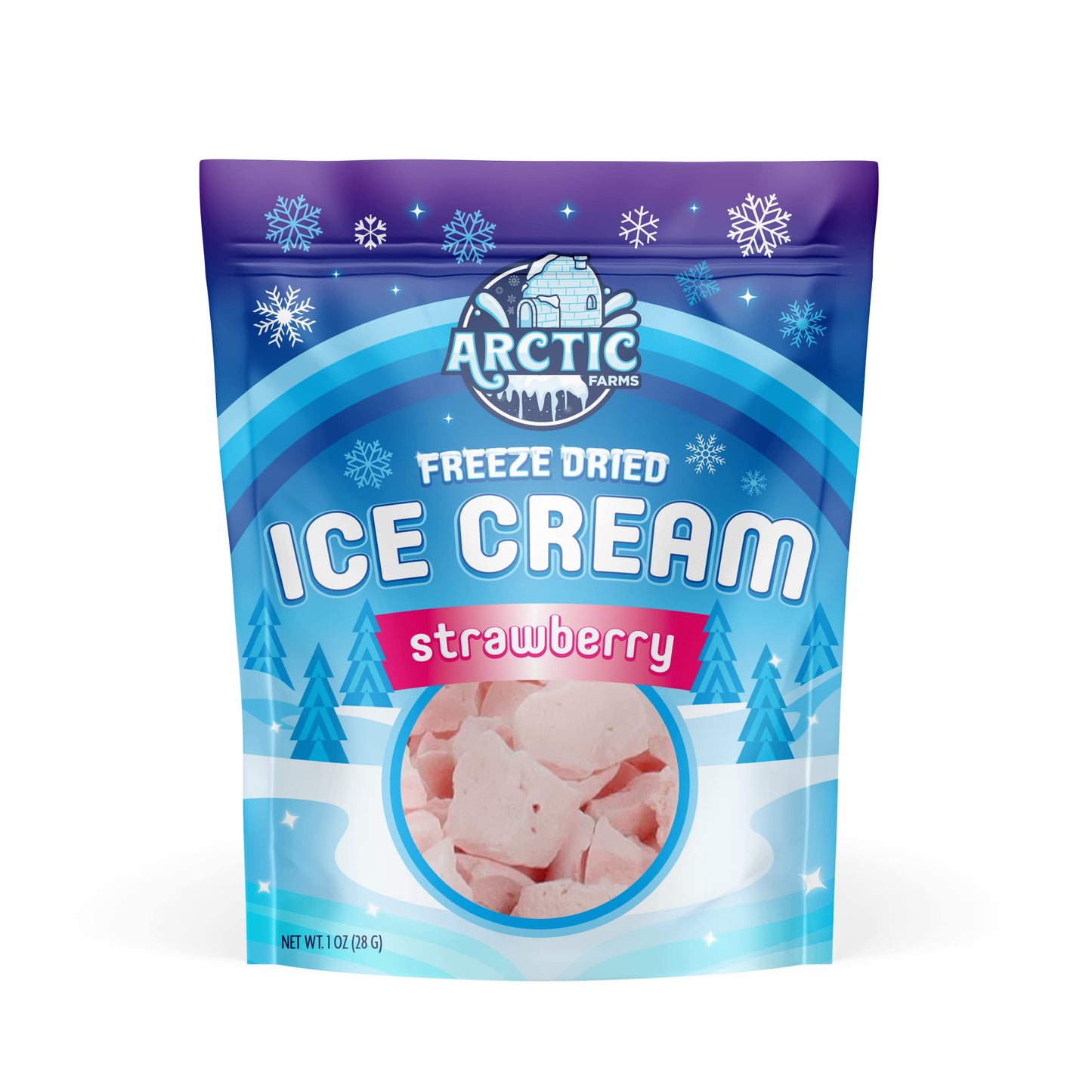 Arctic Farms Freeze Dried Ice Cream Variety Pack of 4 Flavors