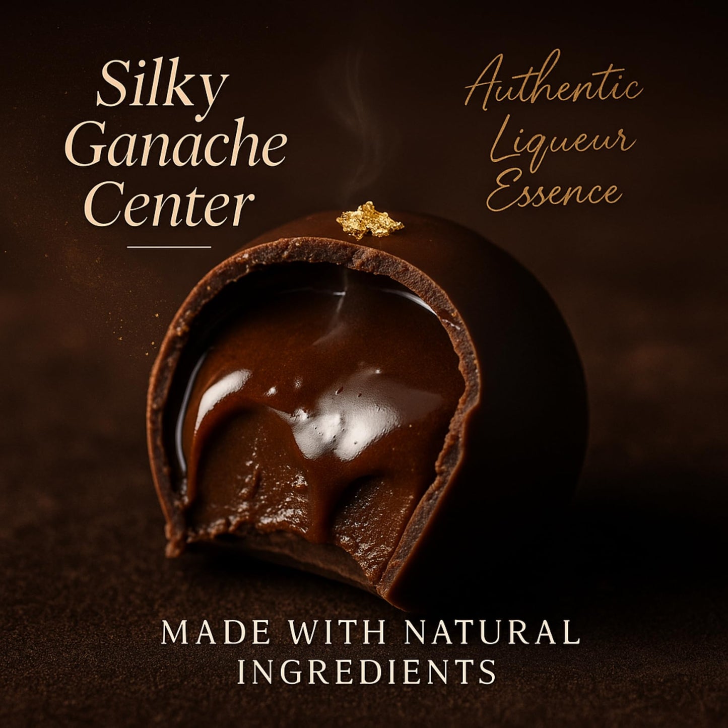 ANDY ANAND CHOCOLATIER Dark Chocolate Truffles Gift Box - Gluten Free, 16 Count, All-Natural Flavors