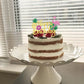 YCTHUNFISH Bamboo Happy Birthday Cake Topper - Flamingo & Palm Leaf Design for Tropical Parties