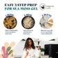 Happy Fox Sea Moss Raw Organic For Organic Seamoss Gel Makes 170Oz Of Dr Sebi Sea Moss Gel - Certified Non-Gmo, Wildcrated Organ