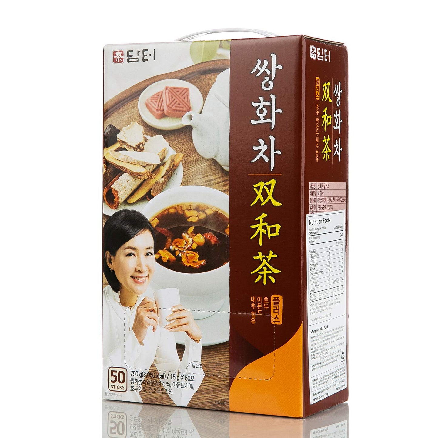 Damtuh Ssanghwa Herbal Tea, 50 Count Pack, 15g Sticks Each