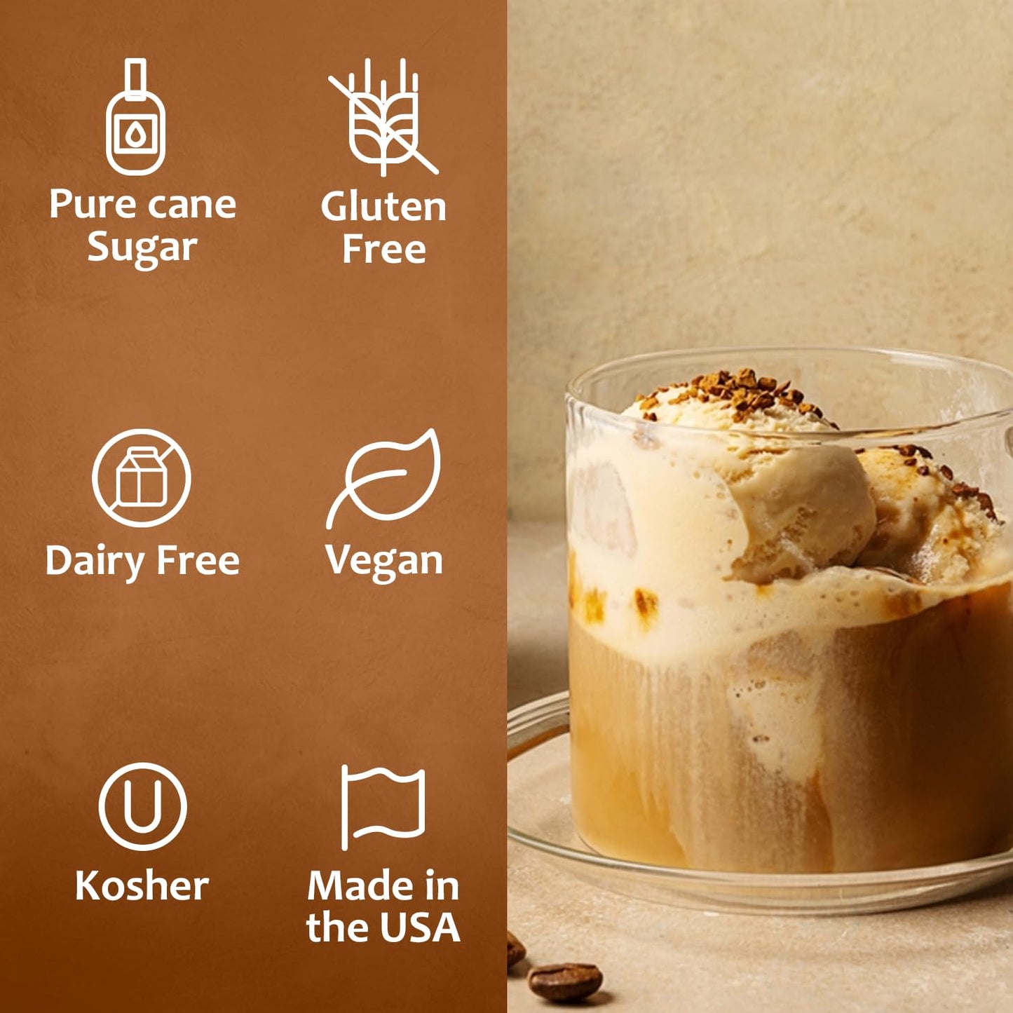 Syruvia Irish Cream Syrup - Irish Cream Coffee Syrup Flavor, 25.4 Fl Oz, Kosher, Gluten Free, Perfect For Coffee, Drinks, Soda,
