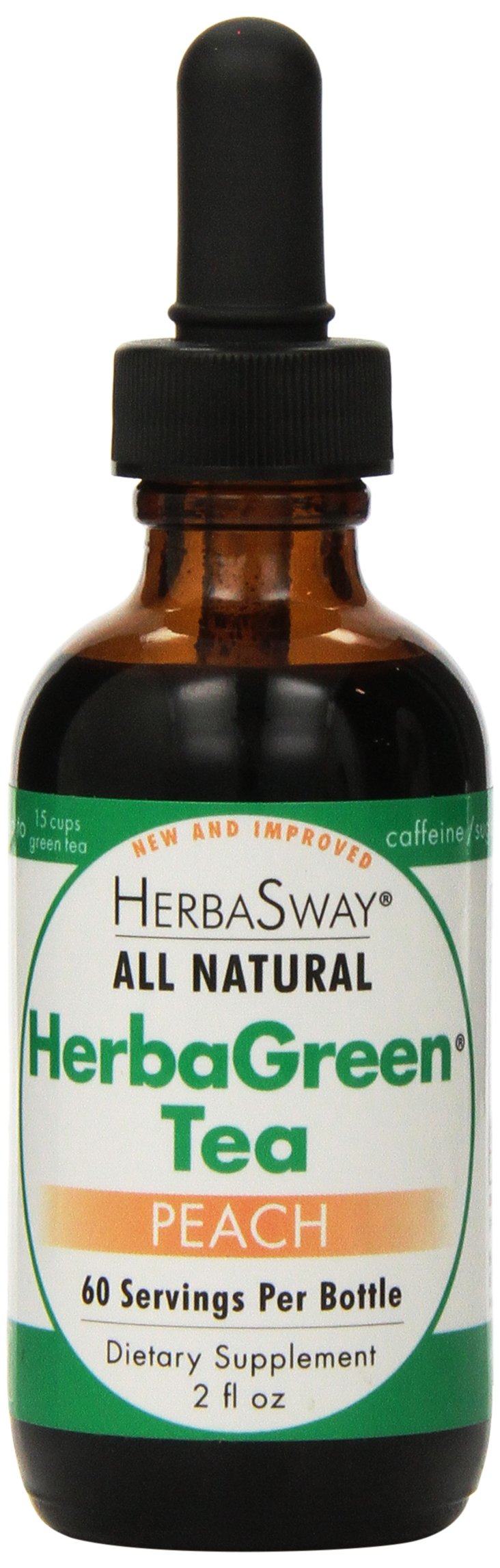 HerbaSway HerbaGreen Tea, Impeccably Peach, 2 Ounce