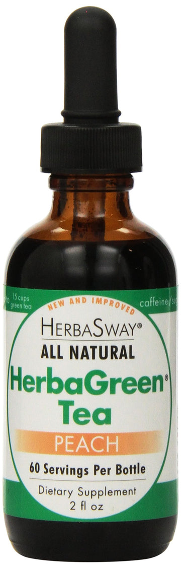 HerbaSway HerbaGreen Tea, Impeccably Peach, 2 Ounce