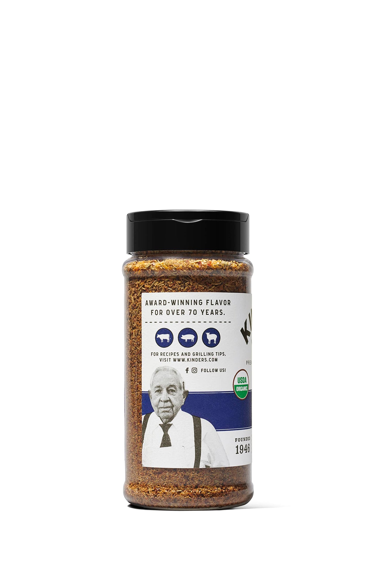 Kinder'S Organic Prime Rib Rub, Premium Quality Seasoning, Msg Free, Usda Certified Organic, 11 Oz