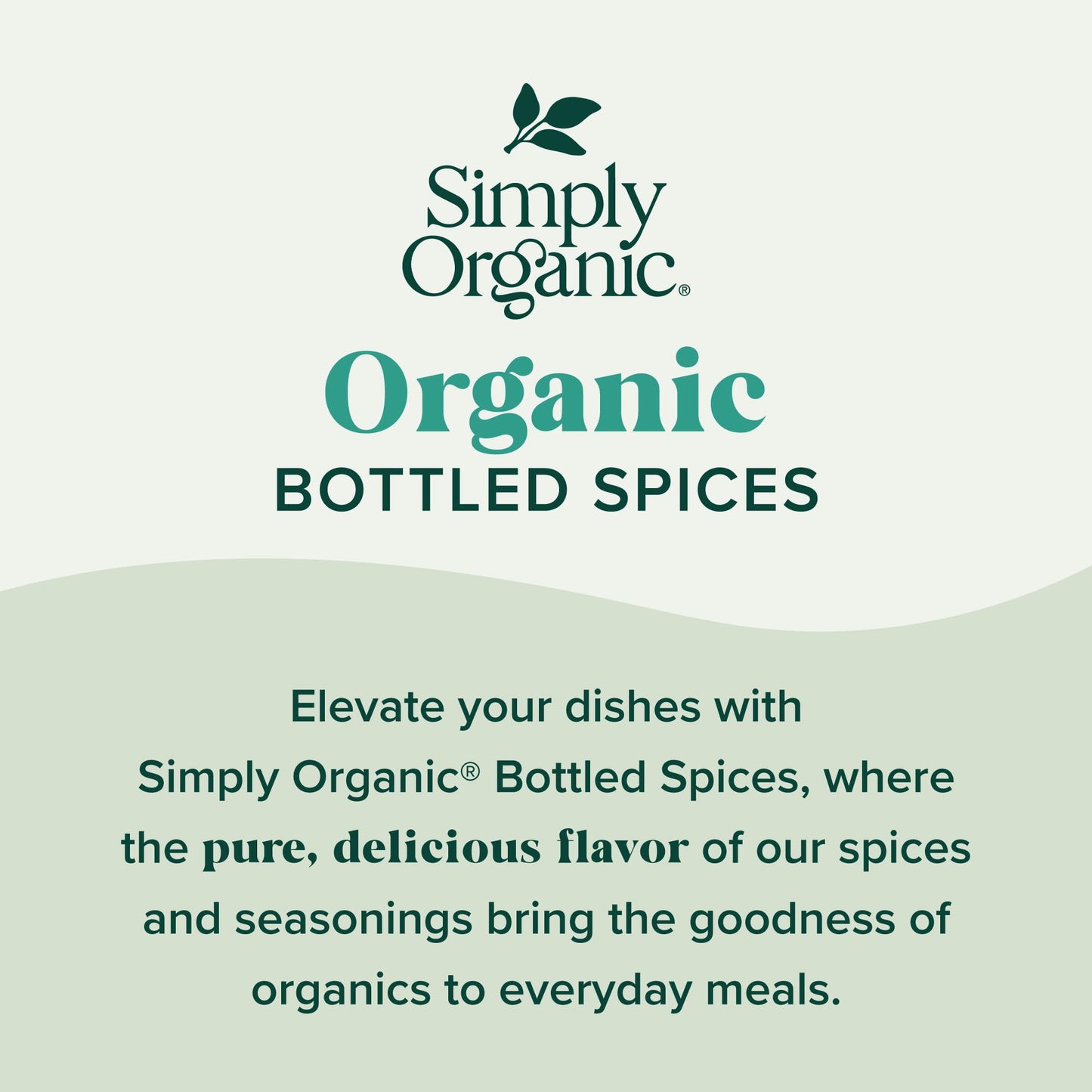 Simply Organic Spice Right Everyday Seasoning Blends, Garlic & Herb, Certified Organic | 2 oz