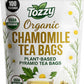 Tozzy Organic Chamomile Tea - 100 Count  Plant-Based Pyramid Tea Bags