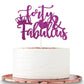 Grehge Purple Glittery Forty & Fabulous