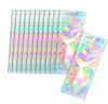 Trunple 100 Pcs Resealable Holographic Bags Small Ziplock Plastic Smell Proof Baggies For Party Favor Food Storage, Lip Gloss, C