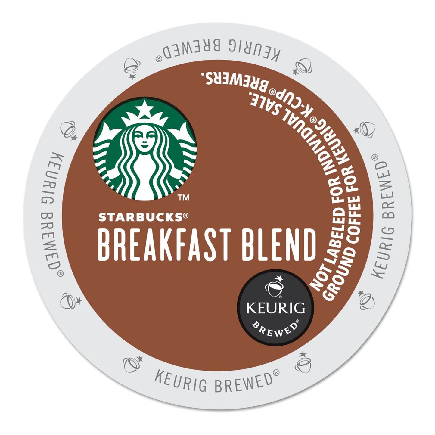 Starbucks Breakfast Blend Medium Roast Coffee for Keurig Brewers, 24 Count, Model SBK011111157